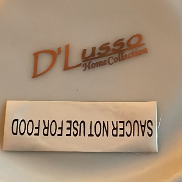 BEAUTIFUL VINTAGE D’LUSSO DEMITASSE TEACUPS AND SAUCERS - Picture 9 of 11